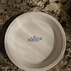 Vintage Cornflower P309 9 INCH Pie Plate. Corning Ware 