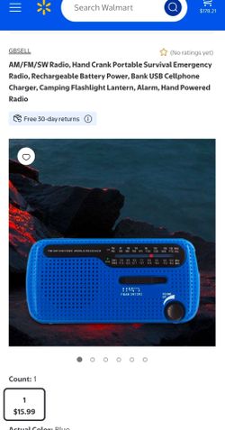 Emergency Hand Crank Radio & Charger