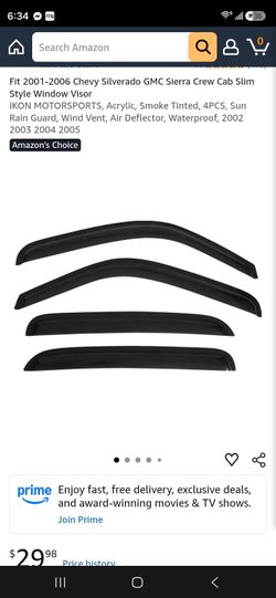 99-2006  Silverado window visors