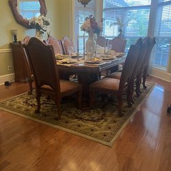 Micheal Amini Luxury Dining Room Set w/ Bakers Table and Mirror
