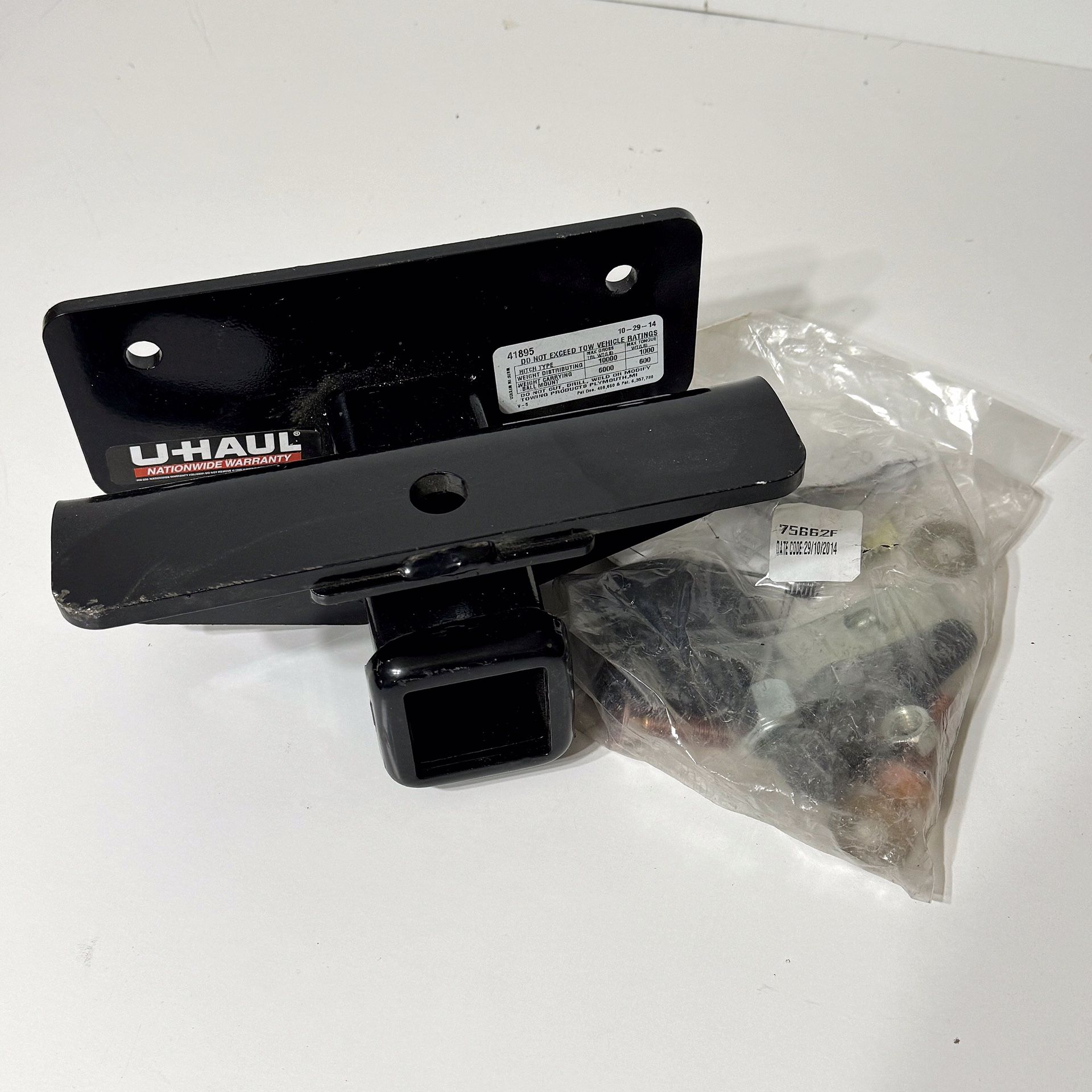 U-Haul 41895 / Draw-Tite 75662 NOS Class 3 Hitch