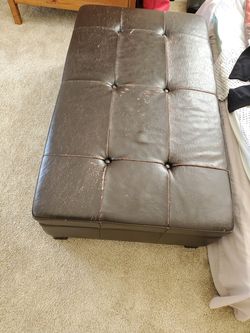 Ottoman with a huge storage inside quick sale