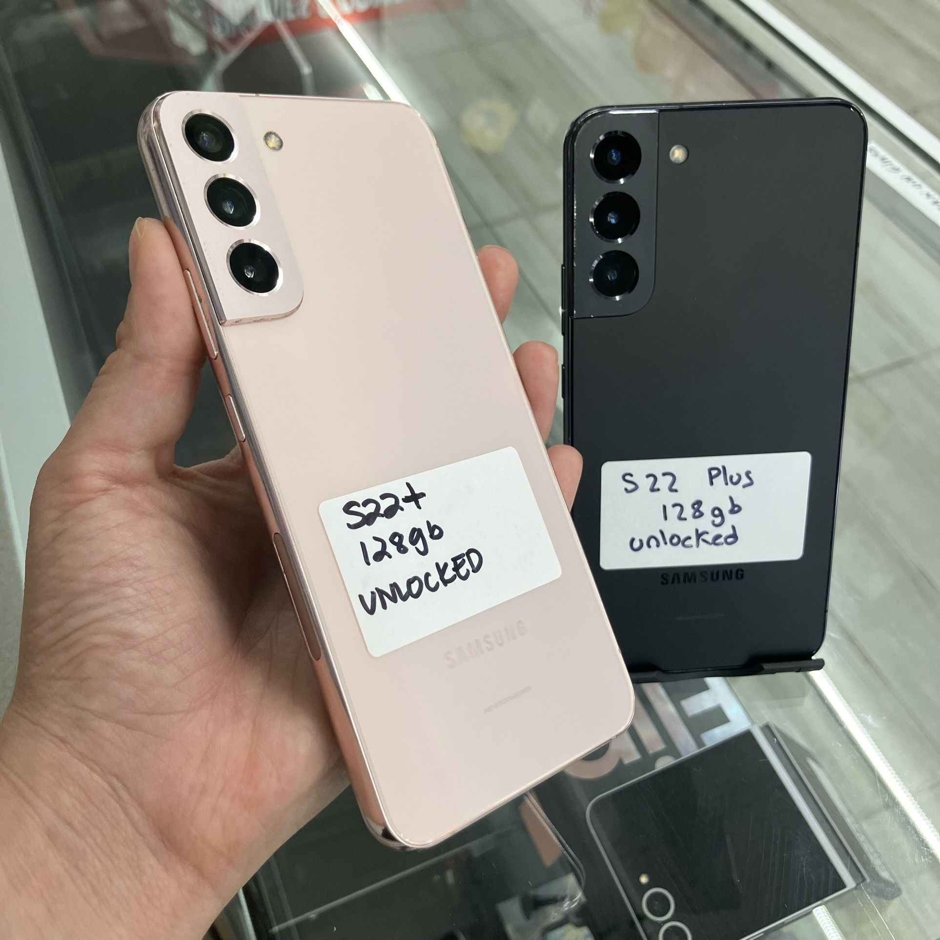 Pink Samsung S22 Plus Unlocked Cash Or $50 Down