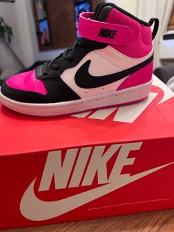 Nike Court Borough Mid 2 (Size 1Y) - Like New in Box!