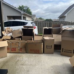 Moving Boxes And Packing Paper 