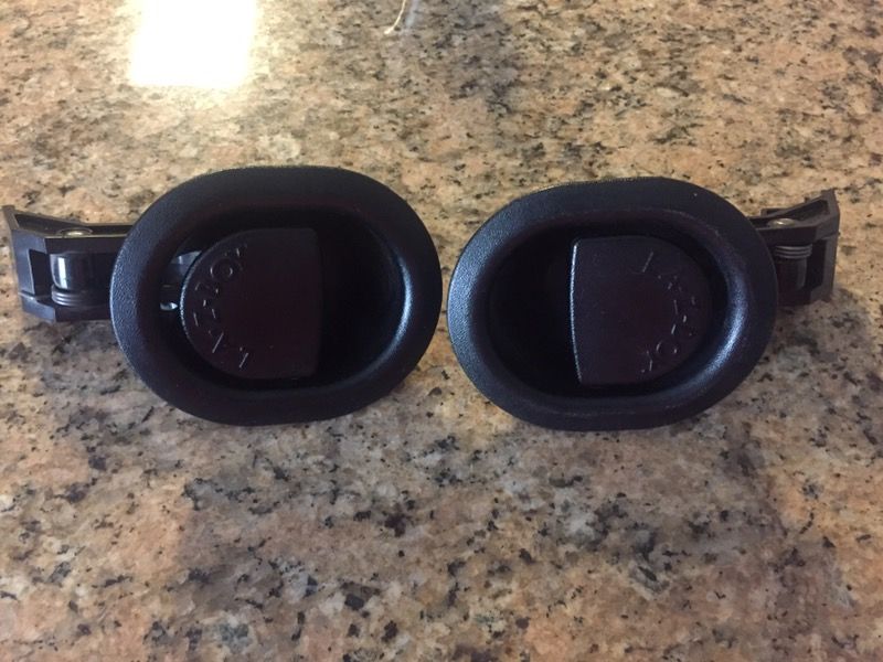 Two Lazy Boy release handle replacement parts / recliner handle