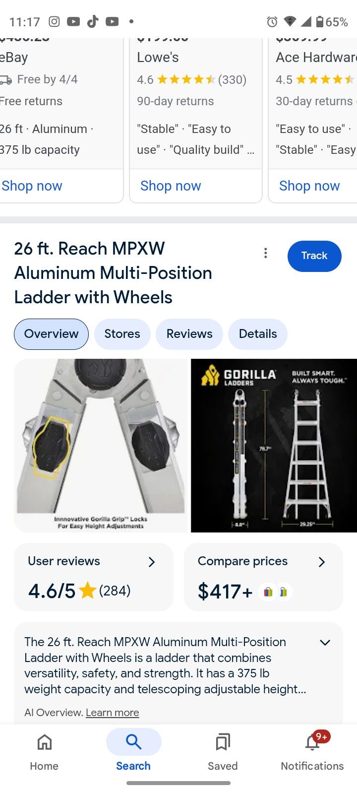 26 Ft Gorilla Multi-purpose Ladder