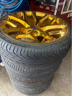 26” rims and tires used