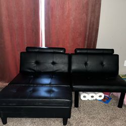 Versatile Black Futon Couch
