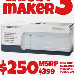 Cricut Maker 3 NEW IN BOX 