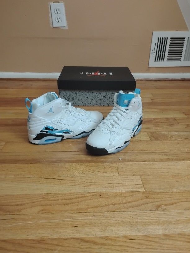 New White/ University Bule-black Jordan MVP's