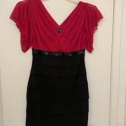 Red And Black Sequin Dress