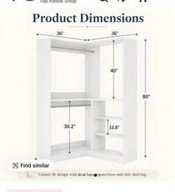 White Corner Closet Organizer