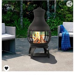 BALI OUTDOORS Fire Pit Round FirePit