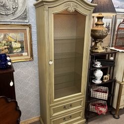 Vintage Henredon French Shelf Display Cabinet