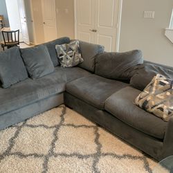 Sectional Couch From Z Gallery  & 2 End Tables 