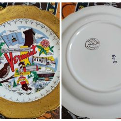 Vermont Souvenir Plate