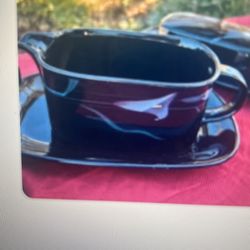 Opus Black Gravy Boat 