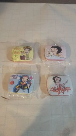 Set Of 4 Betty Boop Collectible Tin Boxes Tin Box Company