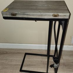 End Table With Charging Station