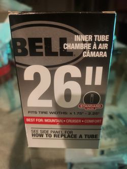 Bell Bicycle Inner Tube 26" X 1.75 2.25 Mountain Comfort Cruiser Standard Valve!