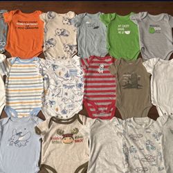 Baby Boy Clothes Size 3 Mos Onesie Bundle (20pcs)