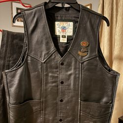 Motorcycle Vest And Chaps 