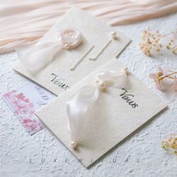 Wedding vow cards