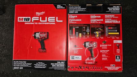 Milwaukee M18 FUEL 18-Volt Lithium-Ion Brushless Cordless 1/2" High Torque Impact Wrench Tool Only