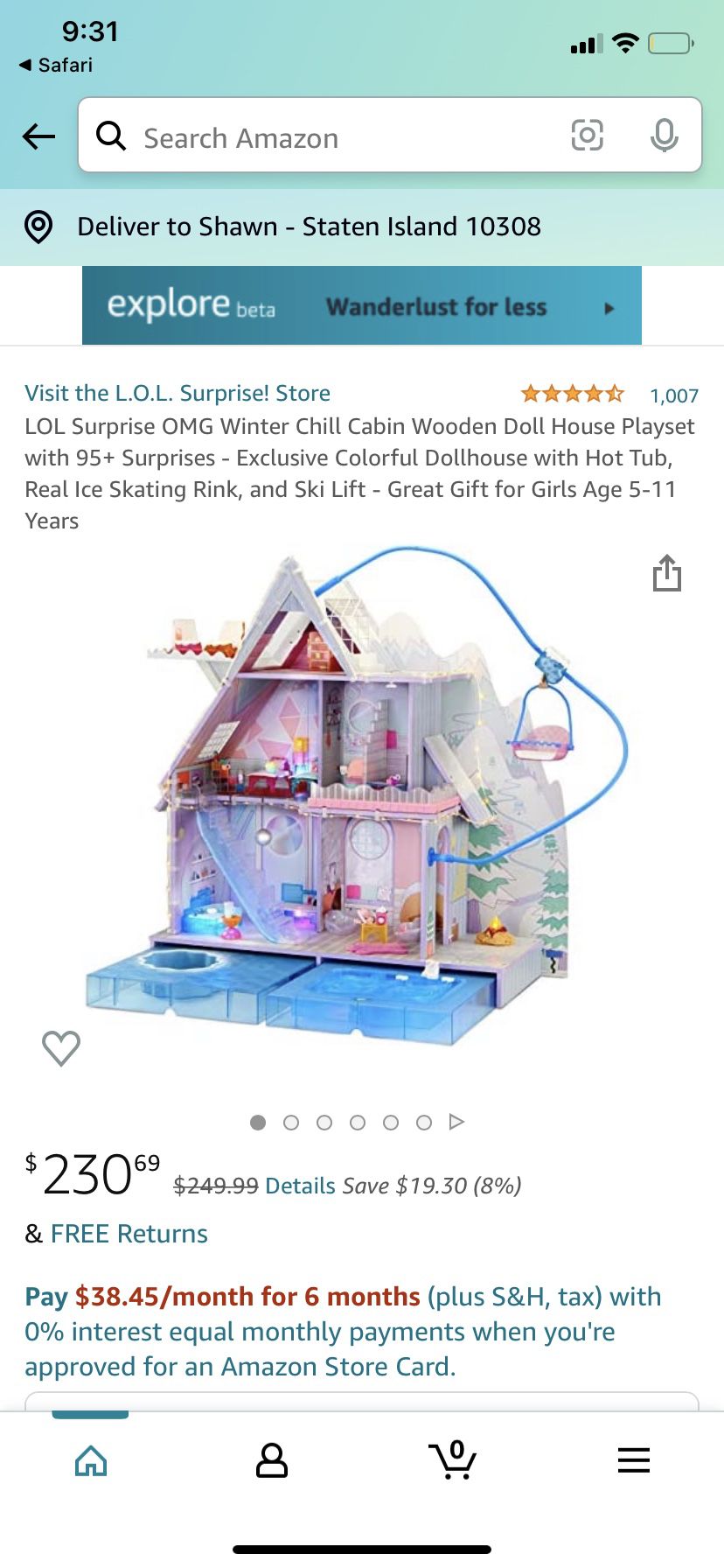 LOL Surprise Doll House Cabin 