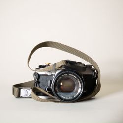 40” Olive Green Camera Strap w/ Peak Design Quick Release Anchors Handcrafted