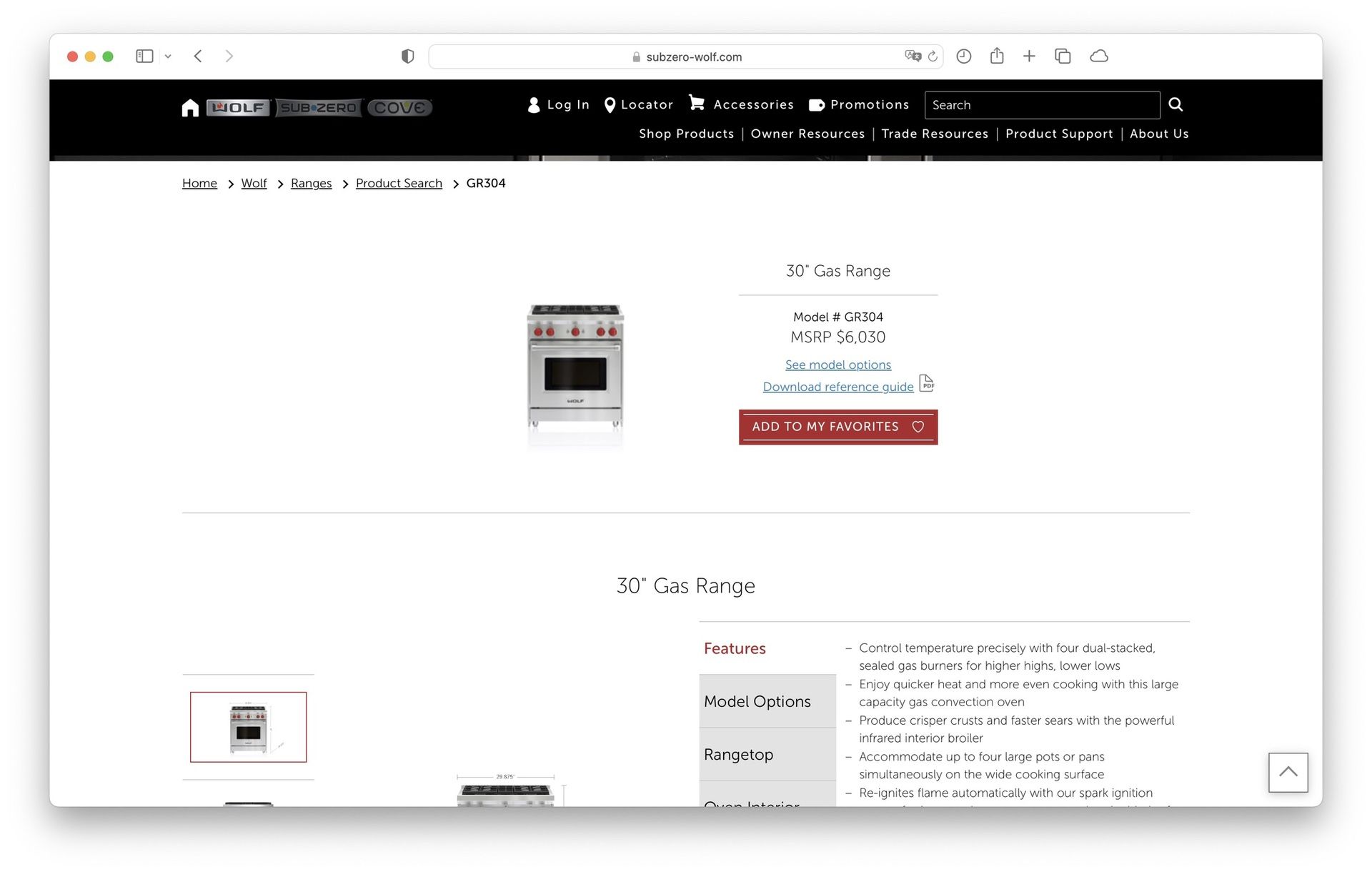 Wolf 30" Gas Range GR304 for Sale in Ridgefield, WA OfferUp