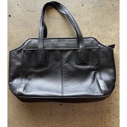 Coach Taylor Bette Mini Tote Black Leather Cross Body Bag Classic No Strap