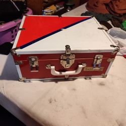 Vintage Metal Roller Skate Case