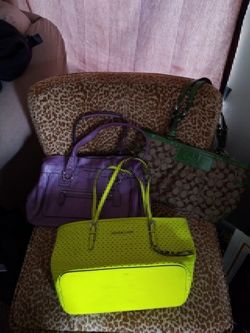 2 coach bags 60.00 and mk bag 60