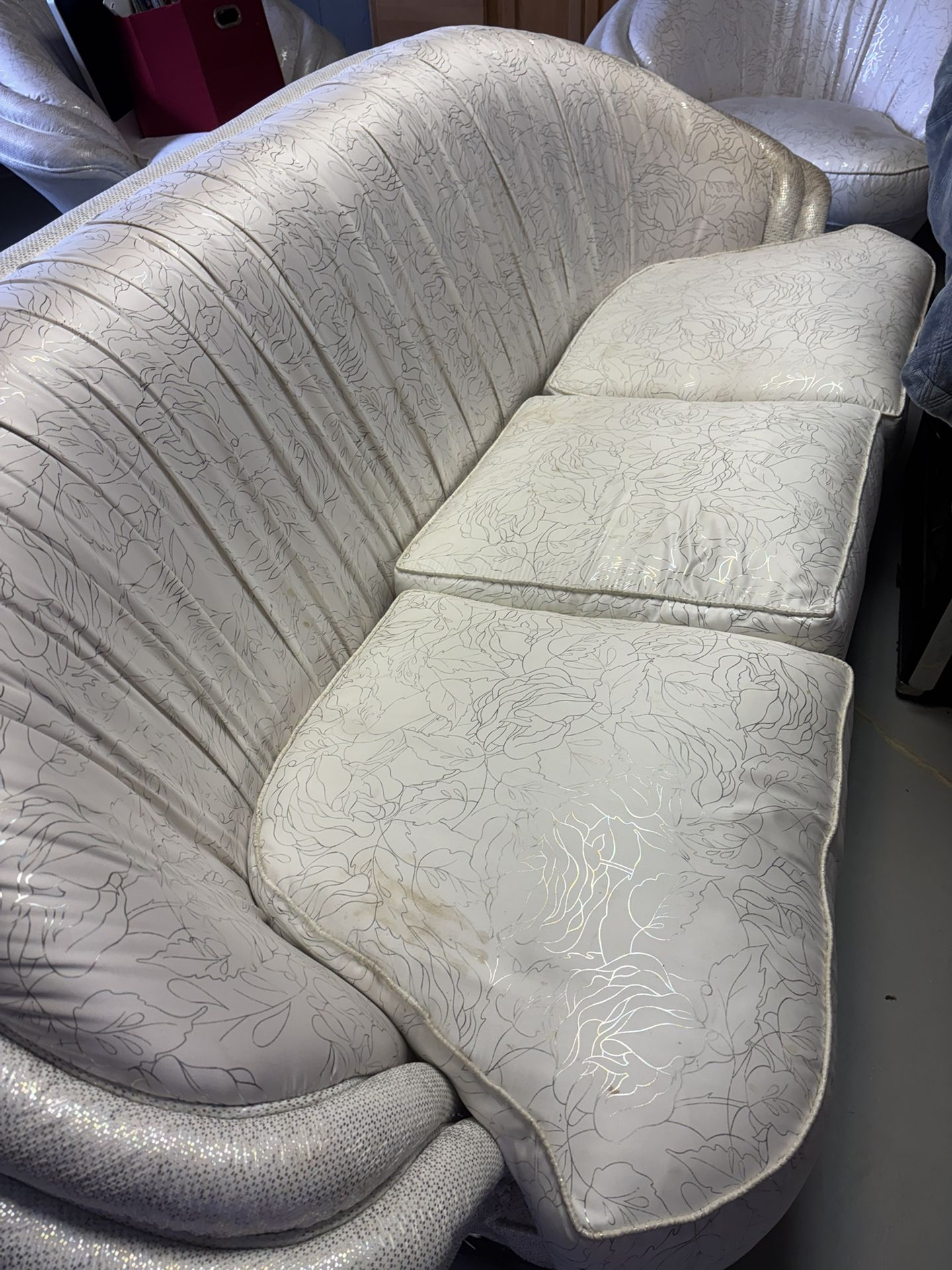 White beautiful couch