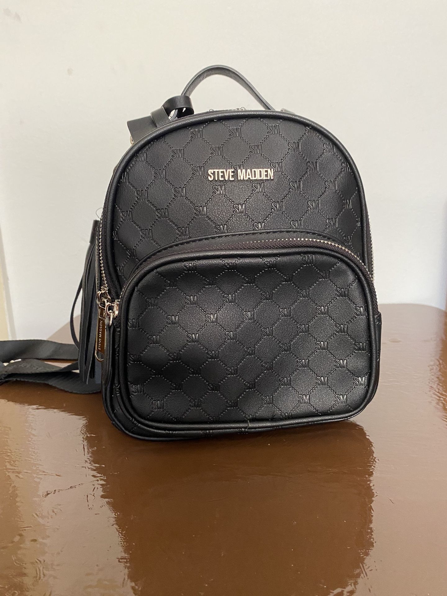 Black Steve Madden Mini Backpack Jewelry Accessories