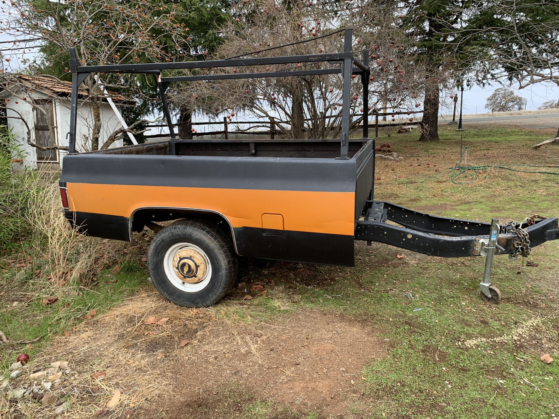 GMC truck bed trailer w/ lumber rack for Sale in Jackson, CA OfferUp