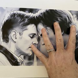 SUPERNATURAL SAM AND DEAN GOODBYE ART PRINT