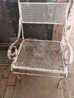 Vintage Wrought Iron Patio Chair