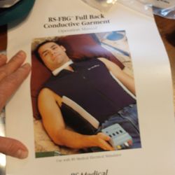 Electrical Stimulation Vest With New Electrodes. RS Medical.  And Separate EPIX Stimulation Unit