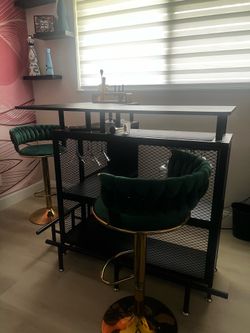 Modern Industrial Home Bar Stand / Cabinet / Unit