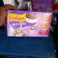 Purina Friskies Cat Food 24 Count Box ×4 Boxs