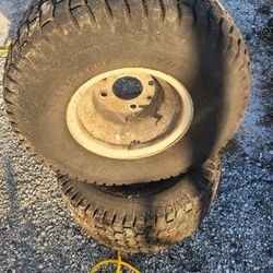 ((READ AD))((set Of TWO))((TWO 18X9.5X8 REAR zeroturn Wheels)) Zeroturn Mower 