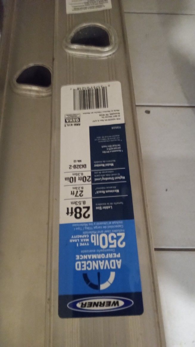 28ft Ladder Werner  Like New