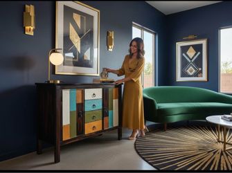 Brand New!- Unique Wooden Gorgeous Sideboard