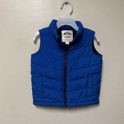 Boy’s GYMBOREE Blue quilted fleece lined warm Vest… Size 6–12 months