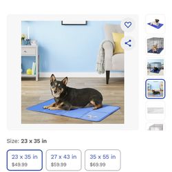 Arf Pets Self-Cooling Solid Gel Dog Crate Mat