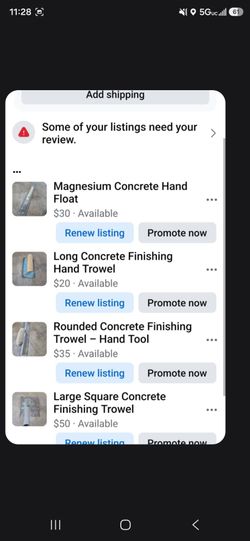 Concrete tools