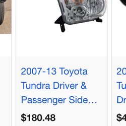 2007-2013 Toyota Tundra Headlights